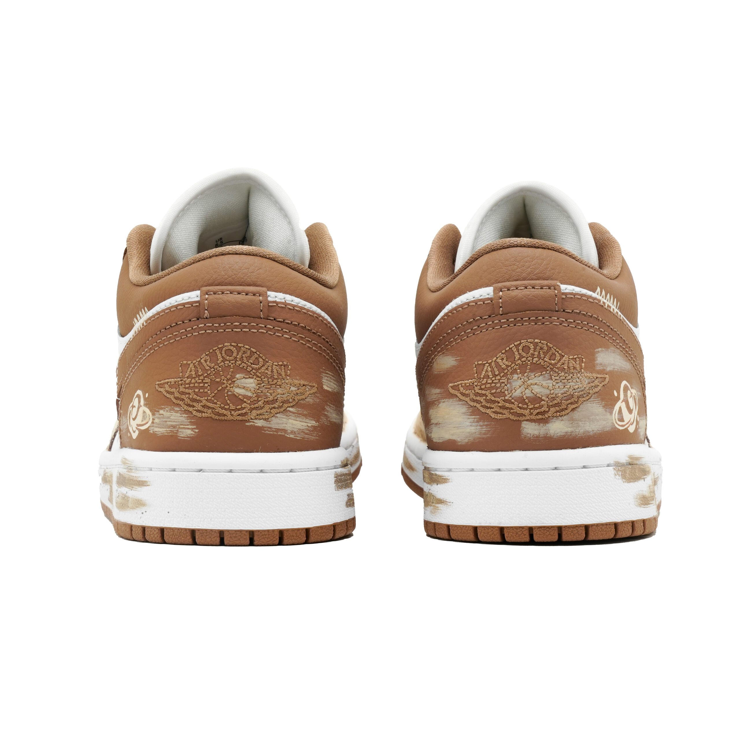 Jordan Air Jordan 1 Saturn Satellite Slip Resistant Abrasion Resistant Low top Vintage Basketball Shoes Unisex Coffee