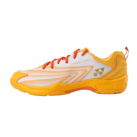 YONEX Power Cushion Comfortable Abrasion Resistant Low top Badminton Shoes Unisex Yellow Orange