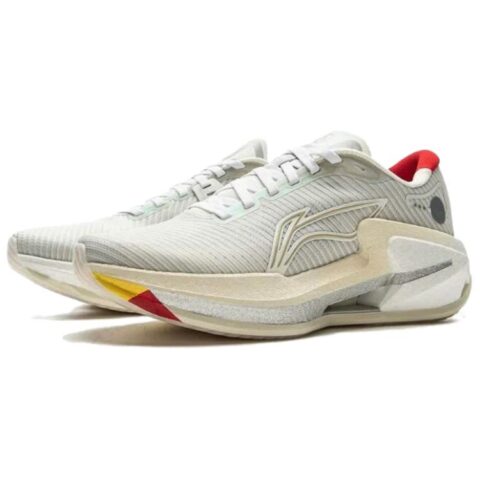 Li Ning Furious Rider 8 Slip Resistant Abrasion Resistant Low top Casual Running Shoes Women’s Gray Red