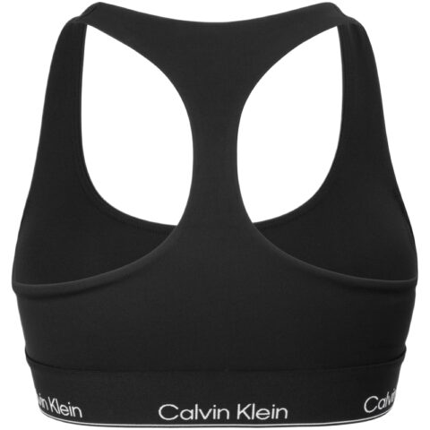 Calvin Klein logo-waistband sports bra