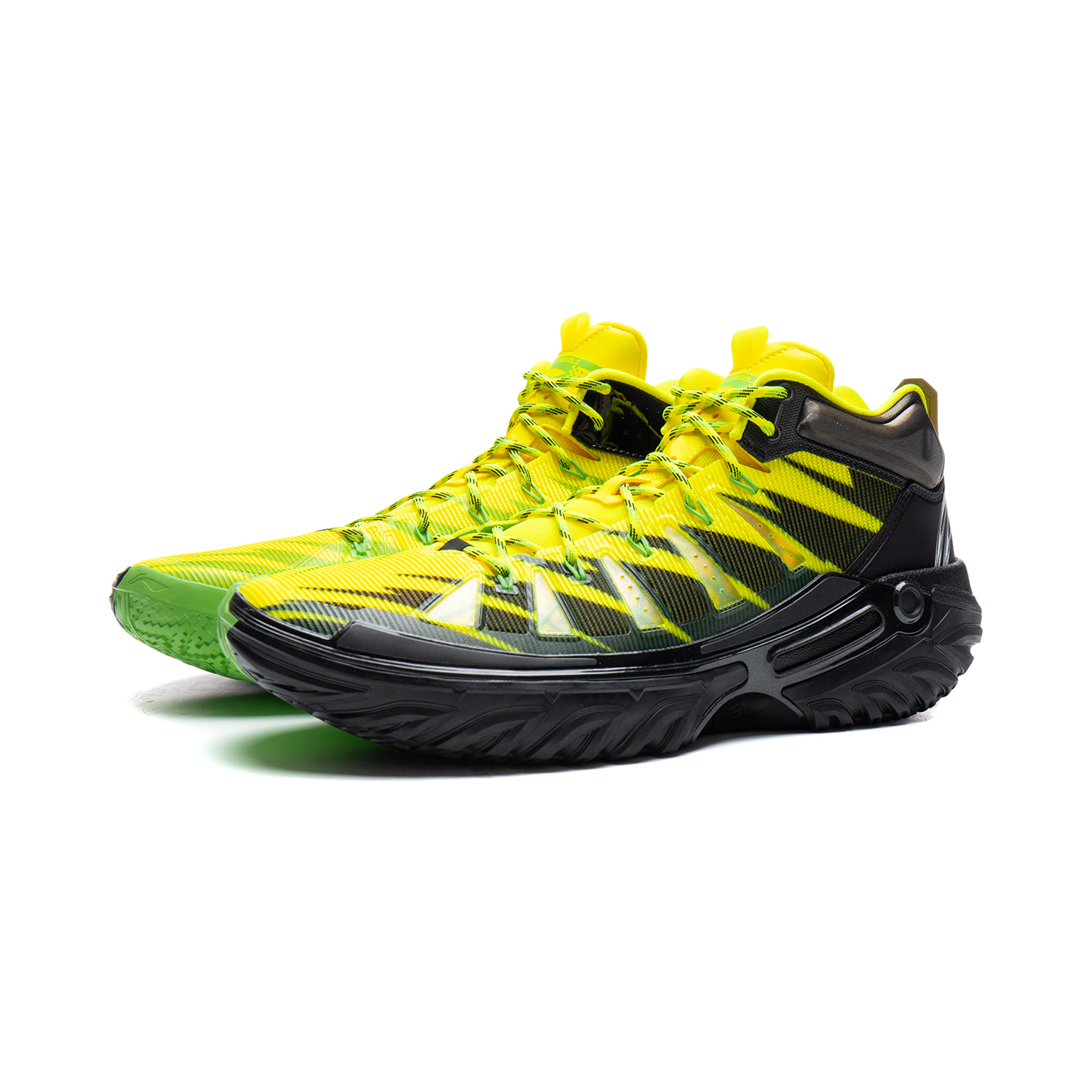 Li Ning Jie Ao 2High Basketball Shoes Men’s High Top Yellow Black