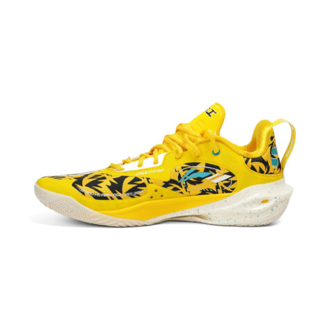 Li Ning Speed 11 Textile, TPU Low top Basketball Shoes Men’s Yellow