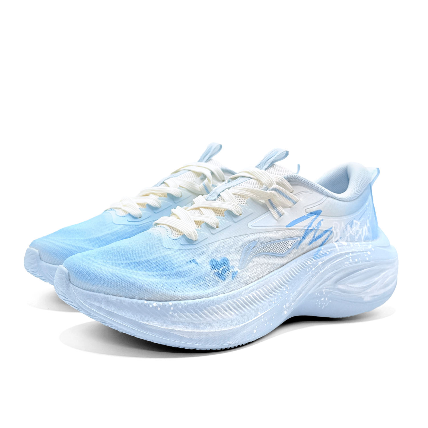 Li Ning Ride Waves Cushioning, Wear Resistant Low top Casual Running Shoes Women’s Blue