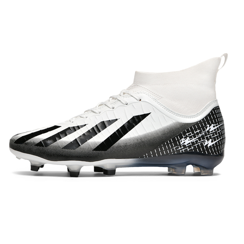 Binary FG Firm Ground Cushioning Lightweight Cushioning Lightweight Soccer Shoes Unisex White Black