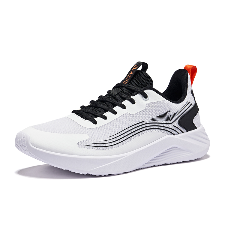 Erke Cloud Journey Low top Running Shoes Men’s White Black