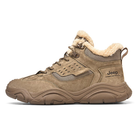 Jeep Mountaineering & Hiking Shoes Men’s Mid Top Khaki