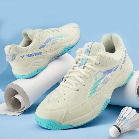 VICTOR A170Ⅱ Slip Resistant Abrasion Resistant Support Low top Badminton Shoes Unisex Moon White Gray Green Turquoise