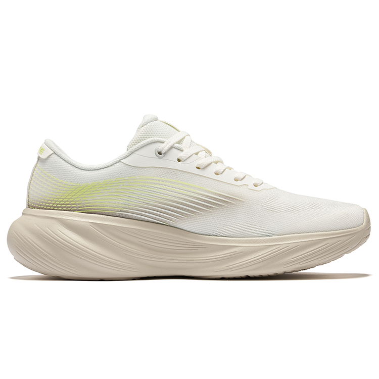 Erke Running Shoes Men’s Low Top Microcrystal White Wheat Seedling Green