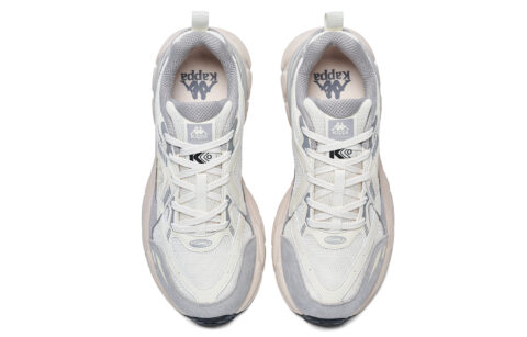 Kappa Slip Resistant Abrasion Resistant Low top Running Shoes Unisex White Gray