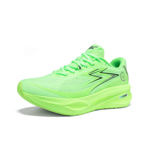 361° Cushioning, Wear Resistant Low top Casual Running Shoes Men’s Fluorescent Glossy Finish Green