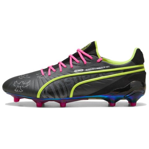 KIDSUPER x PUMA King Ultimate AG Artificial Ground FG Firm Ground Abrasion Resistant Soccer Shoes Unisex Black