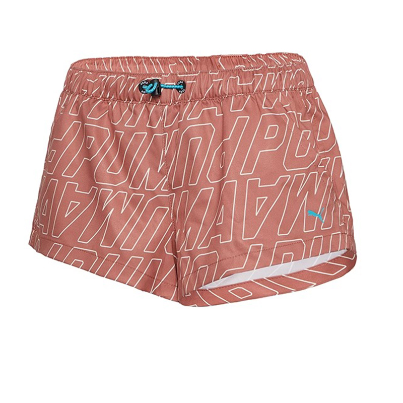 PUMA Swimming Shorts Women's Brown Square Leg Swim Trunks