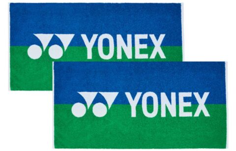 YONEX Sports Towels Blue Green Cotton Unisex