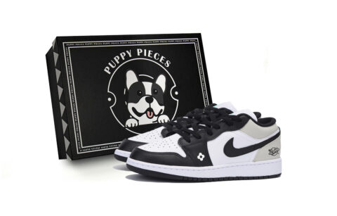 Jordan Air Jordan 1 Vintage Basketball Shoes Men’s Low Top White Gray
