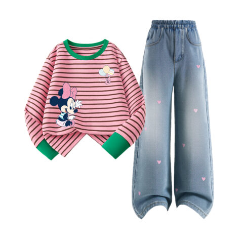 Disney Kids Casual Sportswear Crew Neck Moderate