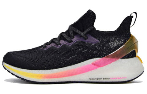 361° Superfly Wing Mesh Cushioning Breathable Slip Resistant Low top Running Shoes Women's Black White