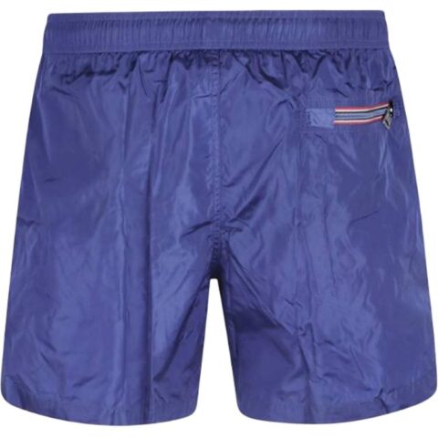 Moncler Logo Patch Drawstring Swim Shorts