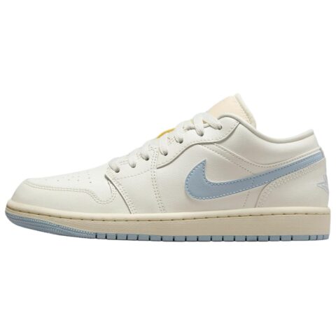 Jordan Air Jordan 1 Low top Vintage Basketball Shoes Unisex White Blue