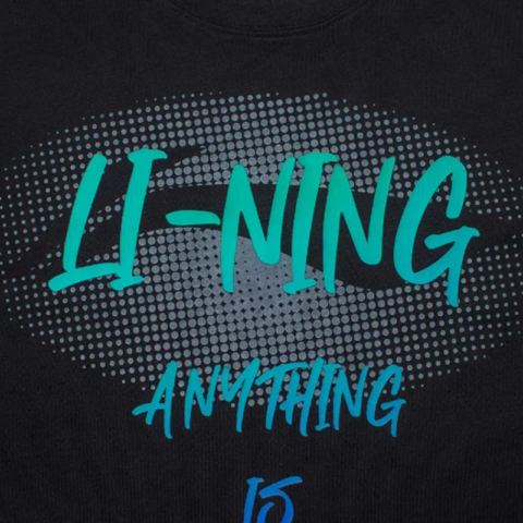 Li Ning Casual Sportswear Unisex Black+White