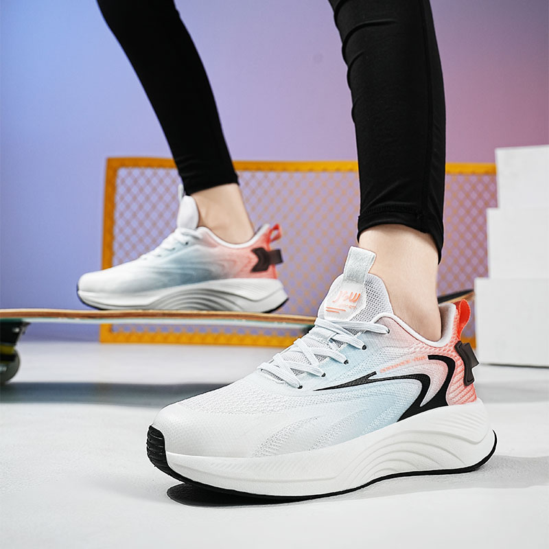 JSWEI Cushioning Slip Resistant Breathable Low top Casual Running Shoes Women’s