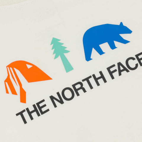 THE NORTH FACE Casual Sportswear SS25 Dune White/Moon Shadow Gray Children Aged 3 7 Years Old