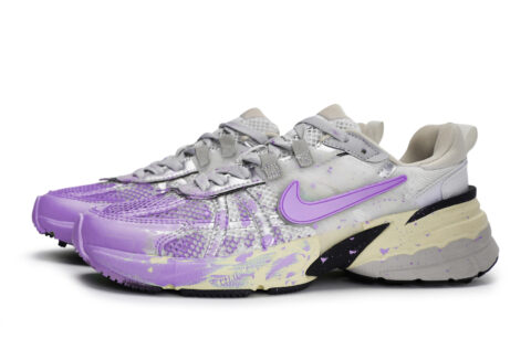 Nike V2K Run Slip Resistant Abrasion Resistant Low top Running Shoes Women’s Silver Purple