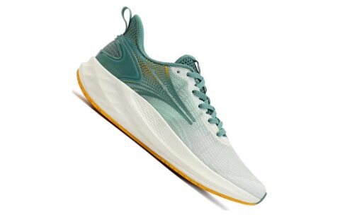 361° Feather Slip Resistant, Abrasion Resistant, Breathable Low top Running Shoes Men’s White Green