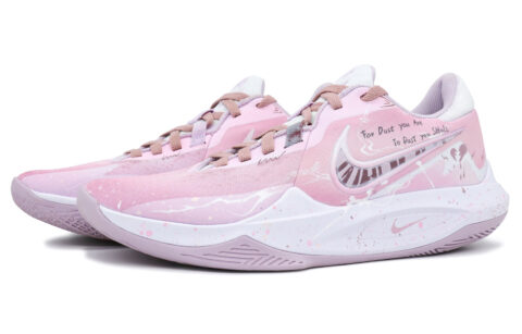Nike Precision 6 The Pain Of Love Cushioning Slip Resistant Coverage Low top Basketball Shoes Unisex Pink