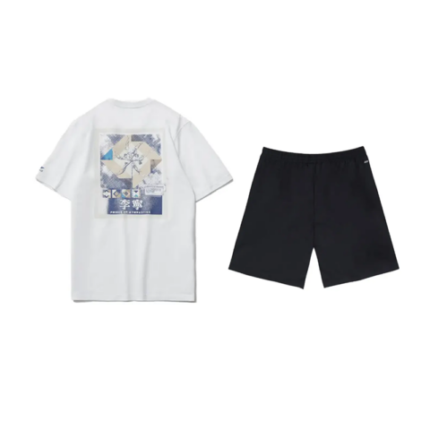 Li Ning Casual Sportswear Unisex White+Black
