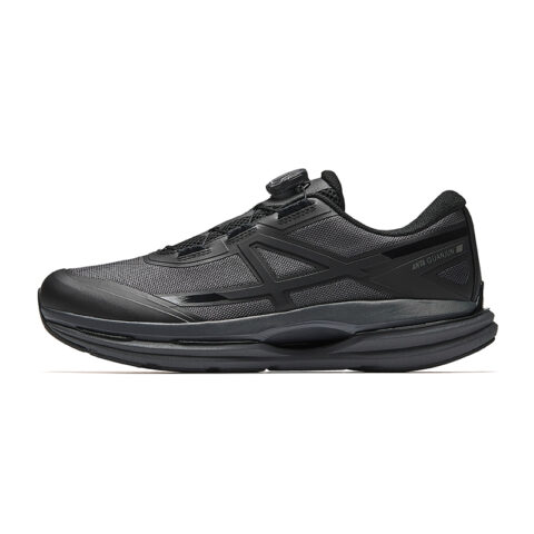 Anta All weather Cushioning Slip Resistant Abrasion Resistant Low top Casual Running Shoes Men's Gray Black