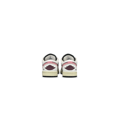 Jordan Air Jordan 1 Slip Resistant Abrasion Resistant Low top Vintage Basketball Shoes Women’s Burgundy