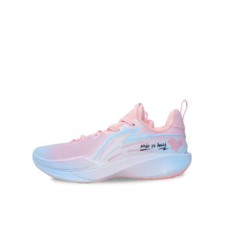 Li Ning Speed 2 Synthetic Leather Low top Basketball Shoes Men’s Blue Pink