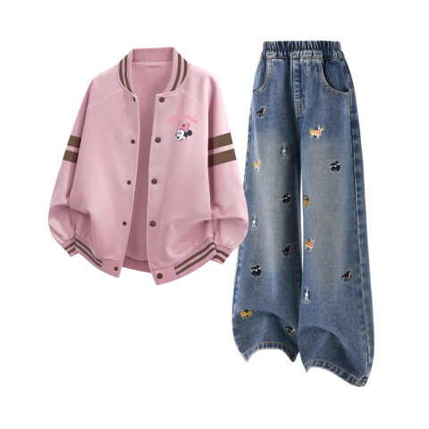 Disney Kids Casual Sportswear Crew Neck Moderate