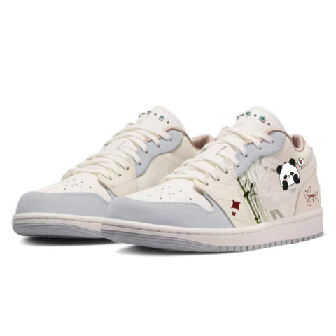 Jordan Air Jordan 1 Vintage Basketball Shoes Women’s Low Top Gray/White
