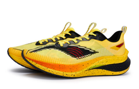 Li Ning Red Hare 7 Pro Slip Resistant Abrasion Resistant Low top Running Shoes Men’s Yellow Black Orange
