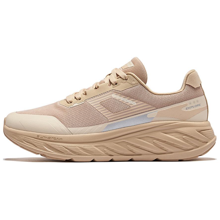 Erke Fabric Cushioning Abrasion Resistant Lightweight Low top Casual Running Shoes Men’s Brown