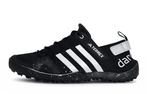 Adidas TERREX DAROGA PLUS HEAT.RDY Abrasion Resistant Low top Running Shoes Unisex Black White Silver