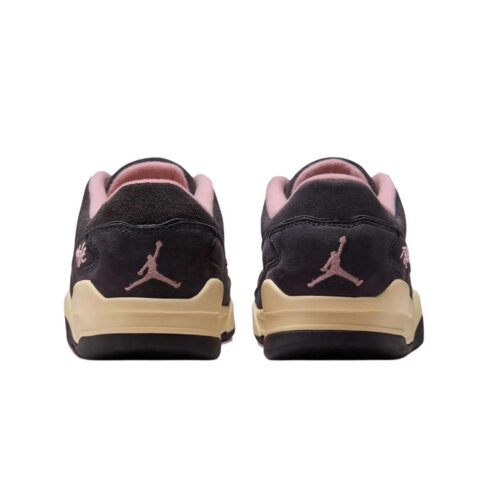 Jordan FLIGHT COURT Heartbeat Abrasion Resistant Low top Vintage Basketball Shoes Men’s Black Pink