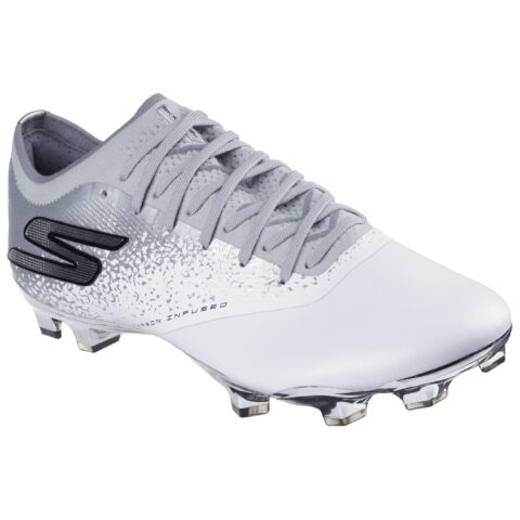 Skechers RAZOR 1.5 ELITE Soccer Shoes Unisex White Silver