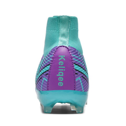 Keliqee FG Rubber Long Studs TF Rubber Broken Studs Natural Grass Textile, TPU Cushioning Breathable Coverage