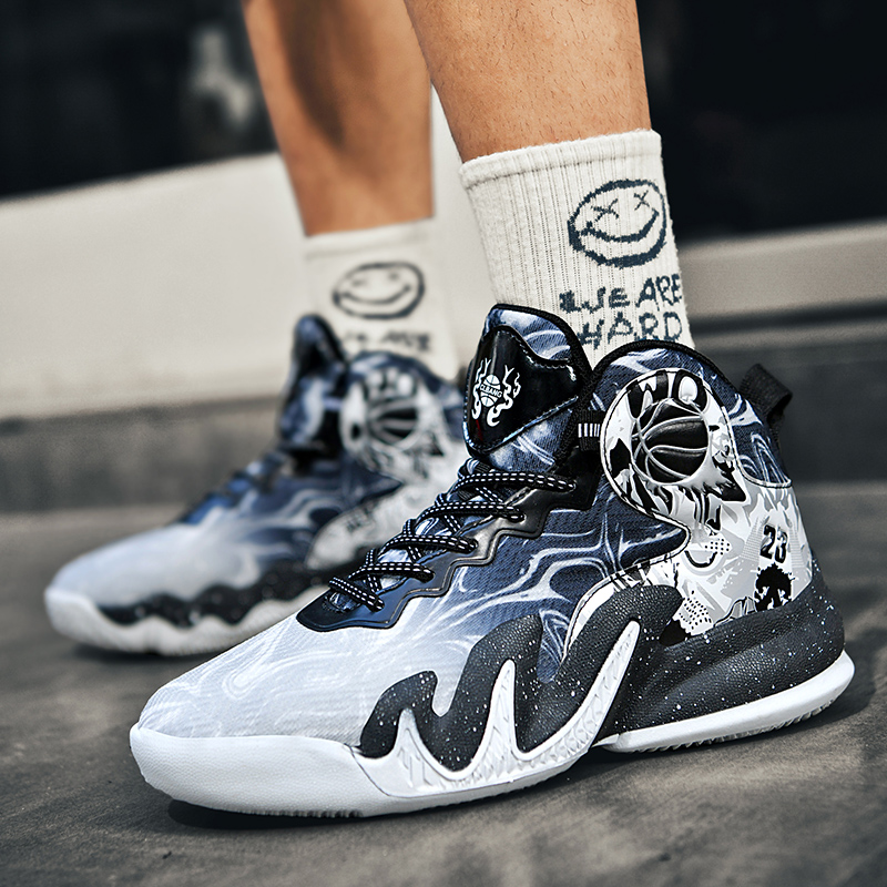 BIANSULONG Cushioning Slip Resistant Abrasion Resistant High top Basketball Shoes Unisex