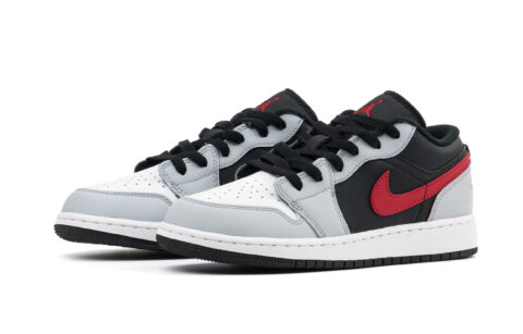 Jordan Air Jordan 1 Cushioning, Wear Resistant Low top Vintage Basketball Shoes Unisex Light Gray