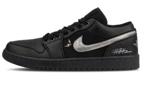 Jordan Air Jordan 1 Low top Vintage Basketball Shoes Unisex Black