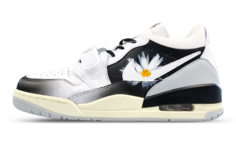 Jordan Legacy 312 Low top Vintage Basketball Shoes Men’s White Black