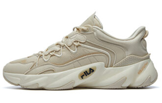 FILA Textile, Synthetic Leather Low top Running Shoes Men's Beige
