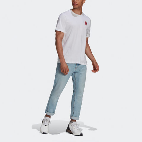 Adidas Soccer Jerseys Men’s White Moderate Straight Fit