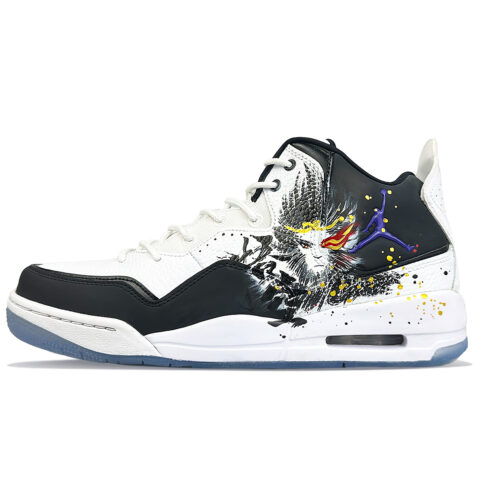 Jordan Courtside 23 Slip Resistant Slip Resistant Mid top Basketball Shoes Men’s Black White