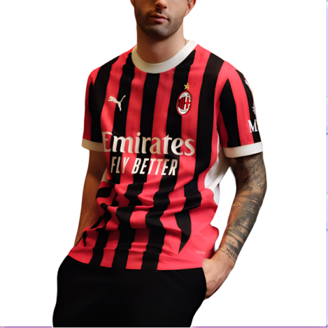 PUMA Camiseta Oficial De Fútbol Ac Milán 24/25 Para Hombre