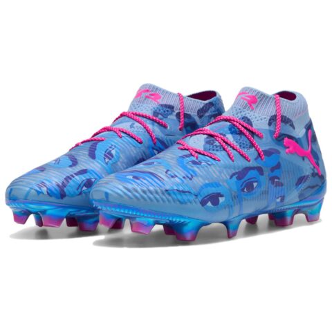 PUMA Future 8 Ultimate Comfortable And Lightweight FG Firm Ground Abrasion Resistant Soccer Shoes Unisex Blue
