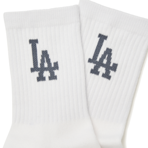 MLB Los Angeles Dodgers Crew Socks Unisex 1 Pack White